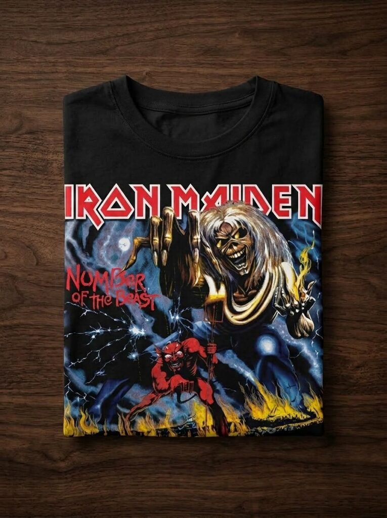 Camiseta Iron Maiden - The Number of the Beast | Algodón 100% Rockquil