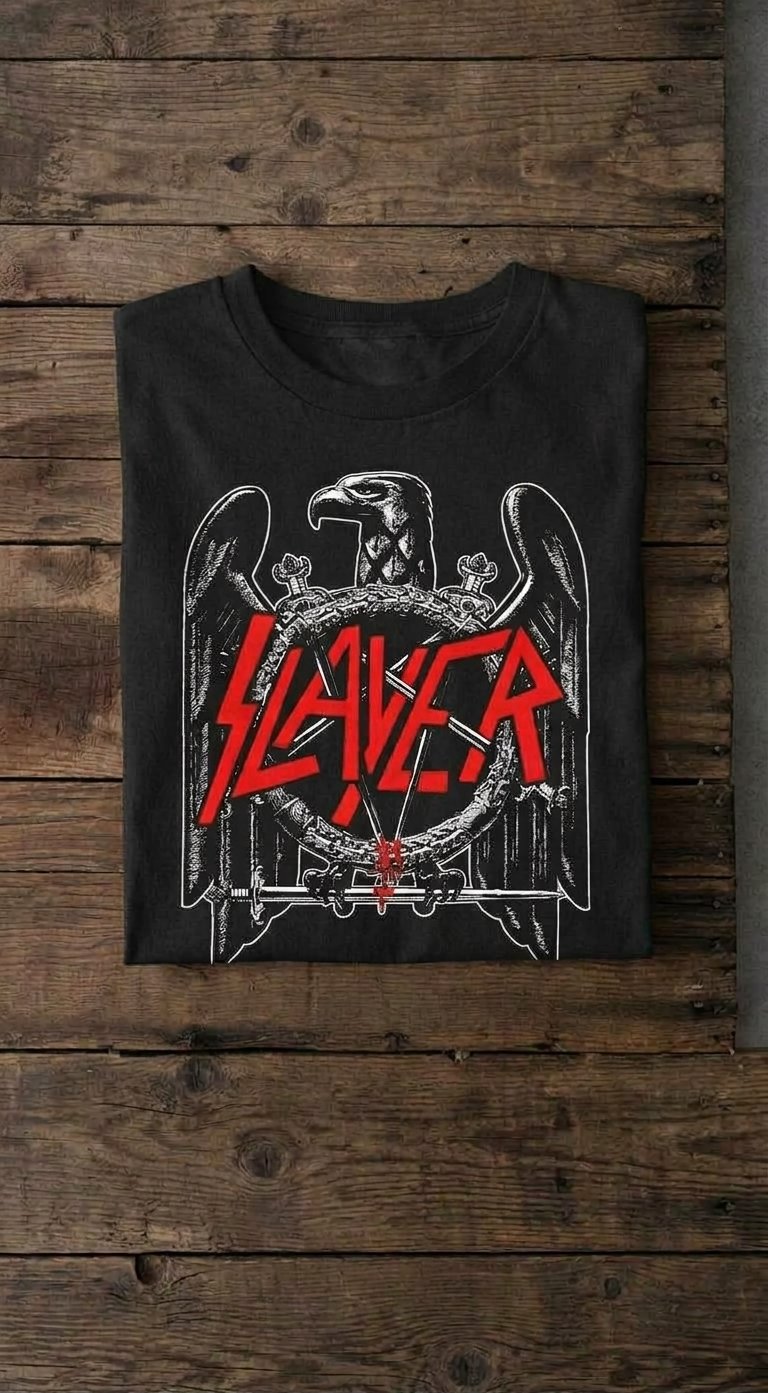Camiseta Slayer - Eagle | Algodón 100% Rockquil